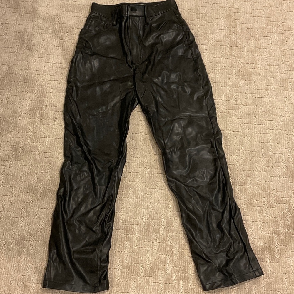 Abercrombie & Fitch Black Leather Pants